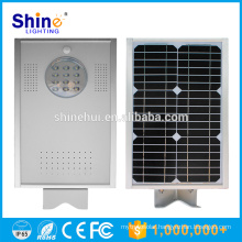 China lighting supplier factory Cheap 12 watt solar led street light with sunpower solar panel
